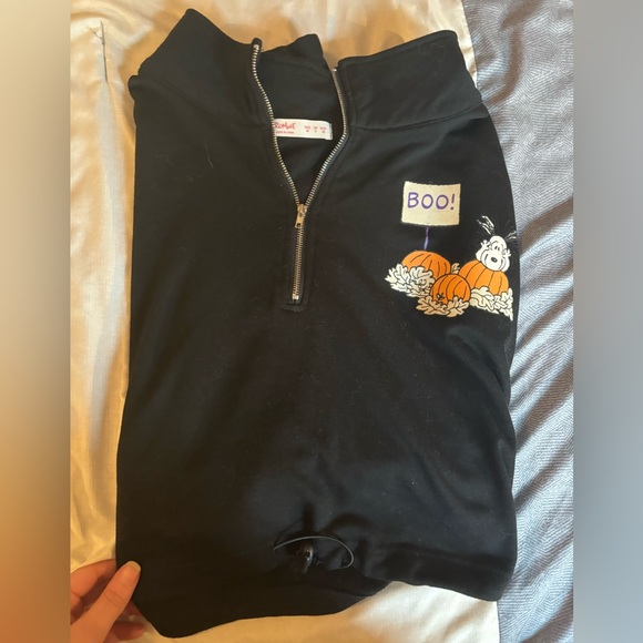 Snoopy Pumpkin Cropped Sweatshirt - Picture 4 of 4